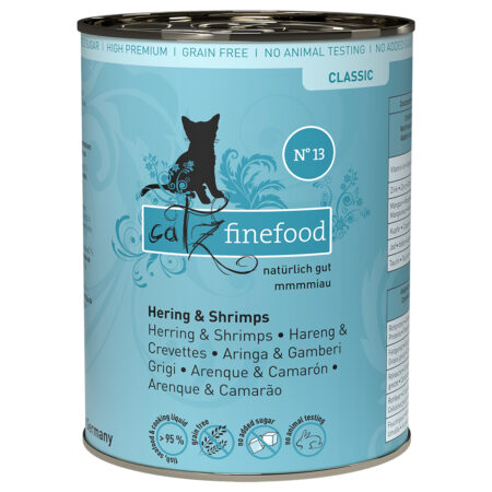 Catz Finefood w puszce, 6 x 400 g - Śledź z krewetkami