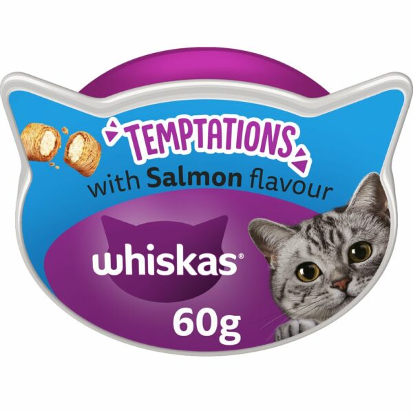 Whiskas Temptations - Łosoś, 8 x 60 g