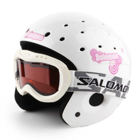 Kask narciarski Salomon Zoom Combo White Pearl (JR) 102-709-52