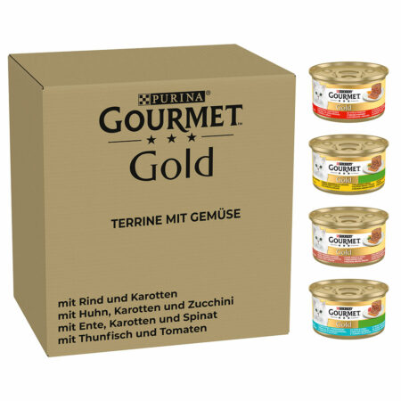 Megezestaw Gourmet Gold Terrine, 96 x 85 g - Z warzywami