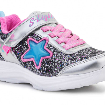 S Lights Glimmer Kicks Starlet Shine Silver/Pink 302310L-SLPK