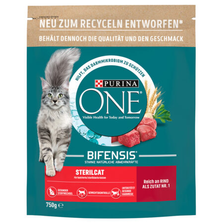 PURINA ONE Sterilcat, wołowina - 2 x 750 g