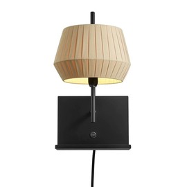 Nordlux :: Lampa ścienna / kinkiet Dicte beżowo-czarna wys. 37,5 cm