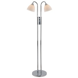 Nordlux :: Lampa podłogowa Ray srebrno-biała ze ściemniaczem wys.164 cm