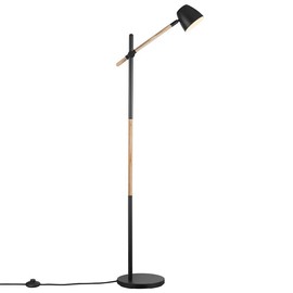 Nordlux :: Lampa podłogowa Theo czarno-brązowa wys. 130,5 cm