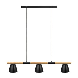 Nordlux :: Lampa wisząca Theo czarno-brązowa szer. 92,6 cm