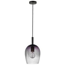 Nordlux :: Lampa wisząca Uma czarna dymna śr. 18 cm