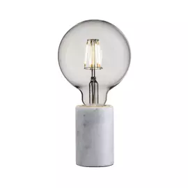 Nordlux :: Lampa stołowa Siv marmurowa biała wys. 10,5 cm