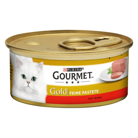 Zestaw Gourmet Gold Mus, 24 x 85 g - Pakiet mieszany (kurczak, wołowina)