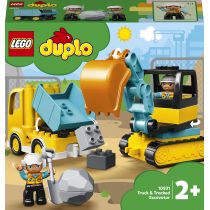 LEGO DUPLO Ciężarówka i koparka gąsienicowa 10931