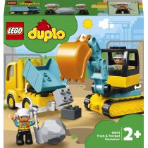 LEGO DUPLO Ciężarówka i koparka gąsienicowa 10931