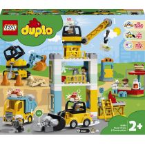 LEGO DUPLO Żuraw wieżowy i budowa 10933