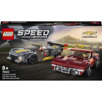 LEGO Speed Champions Samochód wyścigowy Chevrolet Corvette C8.R i 1968 Chevrolet Corvette 76903