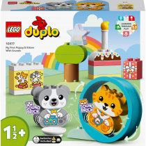 LEGO DUPLO Mój pierwszy szczeniak i kotek z odgłosami 10977