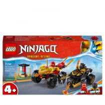 LEGO NINJAGO Bitwa samochodowo-motocyklowa między Kaiem a Rasem 71789