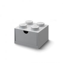 Szufladka na biurko klocek LEGO Brick 4 Szara