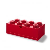 Szufladka na biurko klocek LEGO Brick 8 Czerwona