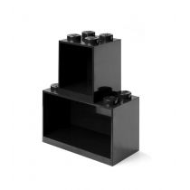 Zestaw półek LEGO BRICK 4 & BRICK 8 Czarne