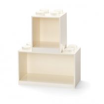 Zestaw półek LEGO BRICK 4 & BRICK 8 Białe