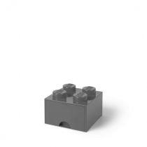 Szuflada klocek LEGO Brick 4 Ciemnoszara