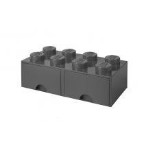 Szuflada klocek LEGO Brick 8 Ciemnoszara