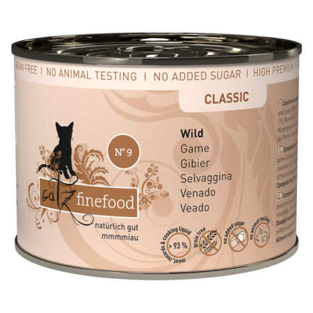 Korzystny zestaw catz finefood, 12 x 200 g - Dziczyzna