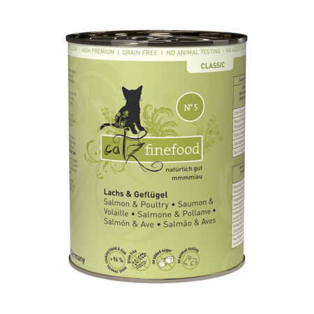 Catz Finefood w puszce, 6 x 400 g - Łosoś z drobiem