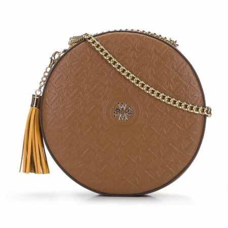 Torebka crossbody ze skóry okrągła – limitowana edycja