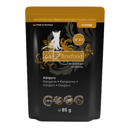 Zestaw Catz Finefood Purrrr w saszetkach, 16 x 80 / 85 g - No. 107, kangur (16 x 85 g)