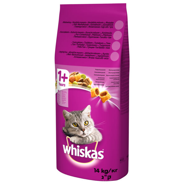 Whiskas 1+ z wołowiną - 14 kg