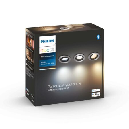 Philips Hue Milliskin spot LED 3 szt.okrągły alu