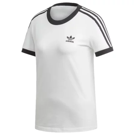 adidas 3-Stripes Tee ED7483, Damskie, Białe, t-shirty, bawełna, rozmiar: 28
