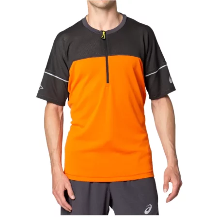 Asics Fujitrail Top Tee 2011B895-800, Męskie, Pomarańczowe, t-shirty, poliester, rozmiar: M