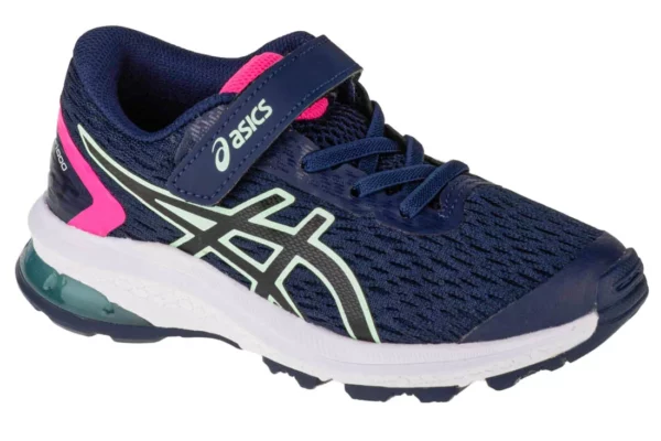 Asics GT-1000 9 PS 1014A151-400, Dla dziewczynki, Granatowe, buty do biegania, przewiewna siateczka, rozmiar: 28,5