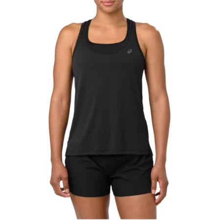 Asics Loose Tank 154538-001, Damskie, Czarne, t-shirty, poliester, rozmiar: XS