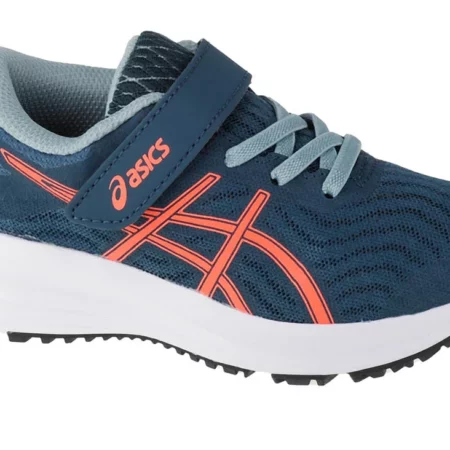 Asics Patriot 12 PS 1014A138-400, Dla chłopca, Niebieskie, buty do biegania, przewiewna siateczka, rozmiar: 27