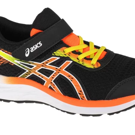 Asics Pre Excite 6 PS 1014A094-003, Dla chłopca, Czarne, buty do biegania, przewiewna siateczka, rozmiar: 27