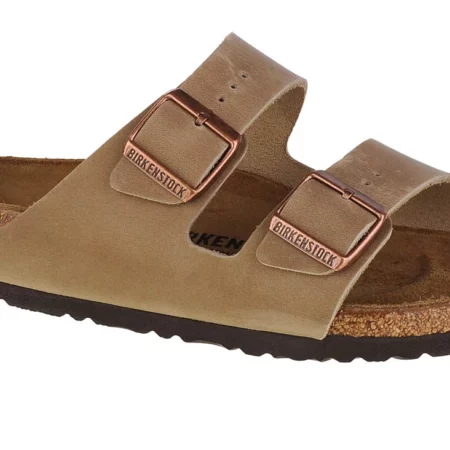 Birkenstock Arizona NU Oiled 0352201, Unisex, Brązowe, klapki, nubuk, rozmiar: 49