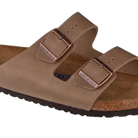 Birkenstock Arizona SFB 0552811, Męskie, Brązowe, klapki, nubuk, rozmiar: 40