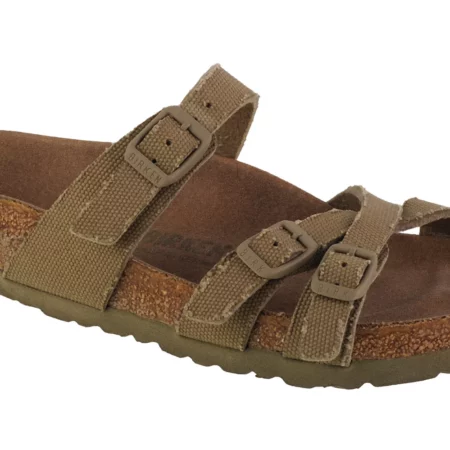 Birkenstock Franca 1024026, Damskie, Zielone, klapki, tkanina, rozmiar: 36