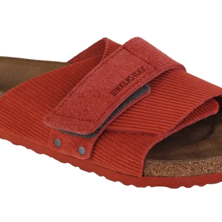 Birkenstock Kyoto 1025653, Męskie, Bordowe, klapki, skóra zamszowa, rozmiar: 37