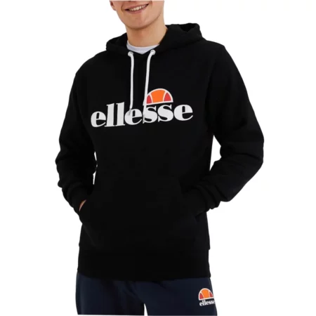 Ellesse SL Gottero OH Hoody SHC07407-011, Męskie, Czarne, bluzy, bawełna, rozmiar: L