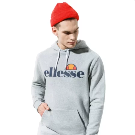 Ellesse SL Gottero OH Hoody SHC07407-112, Męskie, Szare, bluzy, bawełna, rozmiar: L