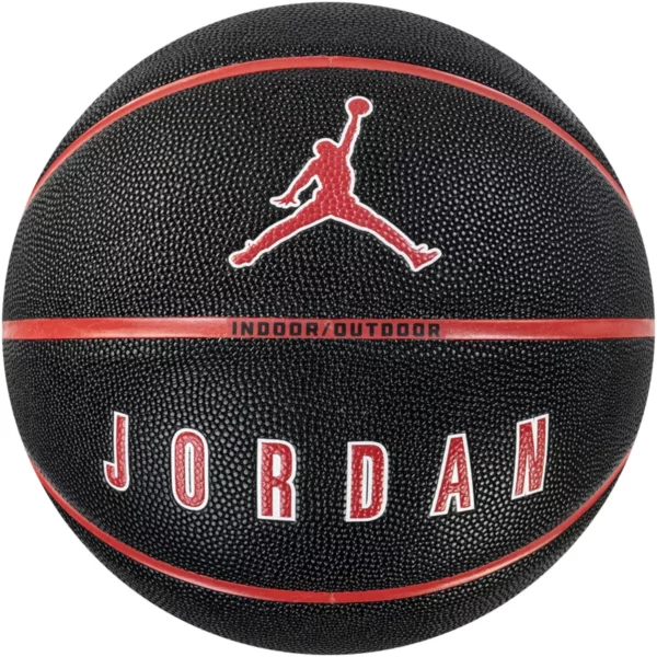 Jordan Ultimate 2.0 8P In/Out Ball J1008254-017, Unisex, Czarne, piłki do koszykówki, Guma, rozmiar: 7