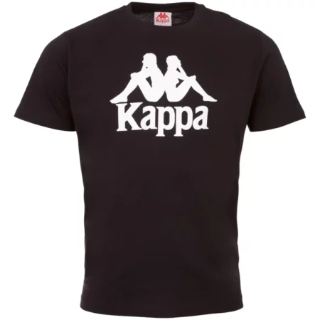 Kappa Caspar Kids T-Shirt 303910J-19-4006, Dla chłopca, Czarne, t-shirty, bawełna, rozmiar: 128