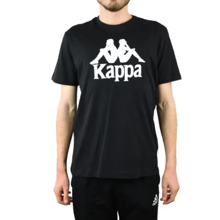 Kappa Caspar T-Shirt 303910-19-4006, Męskie, Czarne, t-shirty, bawełna, rozmiar: XXL