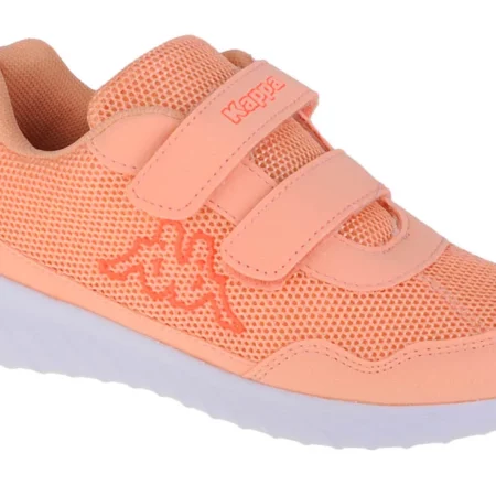 Kappa Cracker II K 260647K-7429, Dla dziewczynki, Pomarańczowe, buty sneakers, przewiewna siateczka, rozmiar: 30