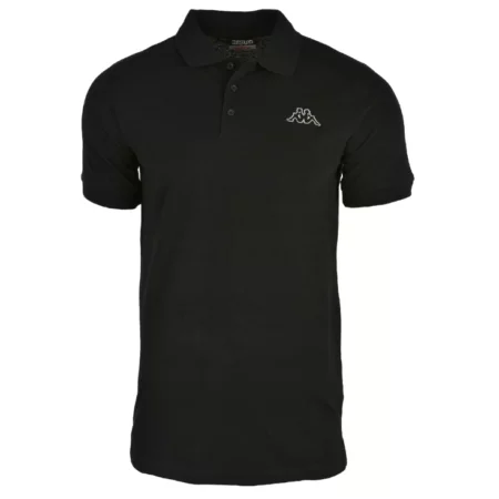 Kappa Peleot Polo 303173-005, Męskie, Czarne, koszulki polo, bawełna, rozmiar: M