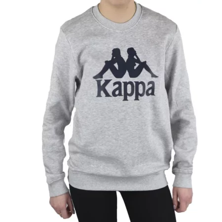 Kappa Sertum Junior Sweatshirt 703797J-15-4101M, Dla chłopca, Szare, bluzy, bawełna, rozmiar: 134-140