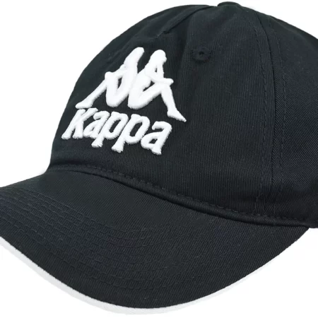 Kappa Vendo Cap 707391-19-4006, Męskie, Czarne, czapki z daszkiem, bawełna, rozmiar: One size